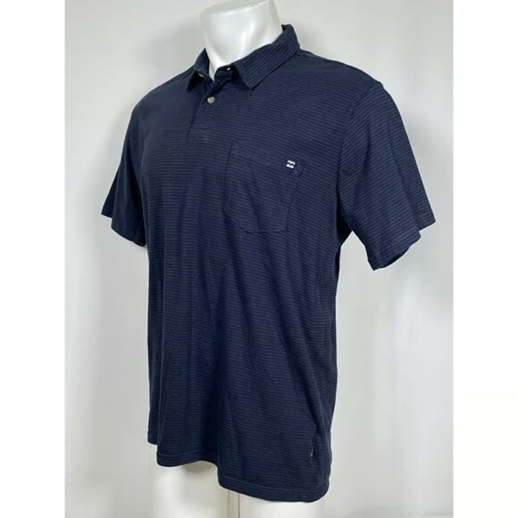 Billabong Standard Issue Polo Navy Shirt Men's LARGE - Picture 5 of 9